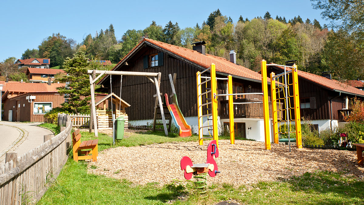 Spielplatz im Feriendorf Sonnenhang Missen im Allgäu
